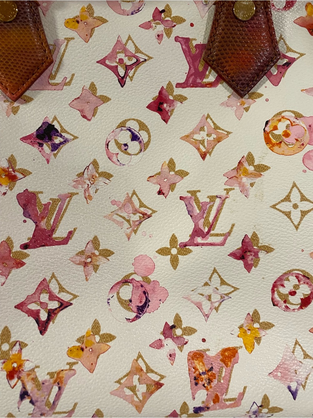 Louis Vuitton Watercolor Aquarelle Frame Speedy White - Picture 10 of 16